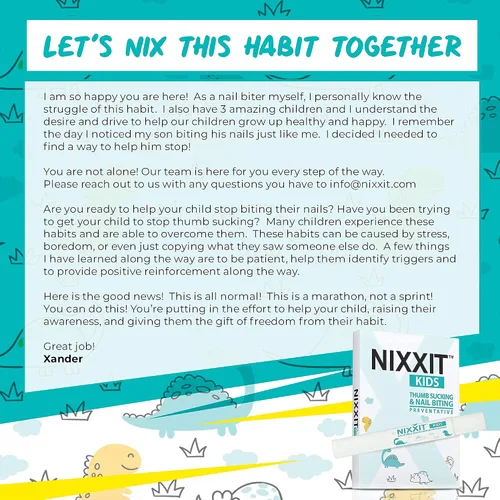 Miniatura 6 de NIXXIT Tratamiento para morder uñas para niños, deja de chupar el pulgar para niños, niños pequeños, niños, bolígrafo de esmalte de uñas sin