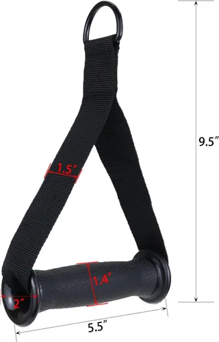 Miniatura 4 de Asas de resistencia para gimnasio, mango de repuesto resistente, accesorios para poleas de máquina de cable, banda de resistencia y entrenador