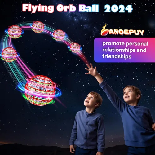 Miniatura 3 de Juguetes de bola de orbe volador 2025, Boomerang Spinner de bola voladora controlada a mano para niños, adolescentes, niños y niñas, mini dron que