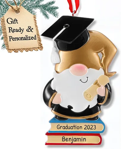 Miniatura 11 de Adornos de graduación personalizados para la clase de 2025, adornos de árbol personalizados para 2025, regalos de graduación personalizados