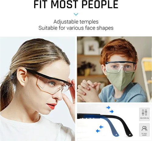 Miniatura 3 de Gafas de seguridad industriales con lente antivaho. Gafas de seguridad transparentes con protección UV400 antiarañazos