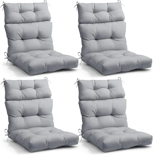 Miniatura 49 de EAGLE PEAK Cojín Acolchado para Silla de Patio con Respaldo Alto para Exteriores/Interiores, Juego de 1, 46'' x 22'', Azul Claro