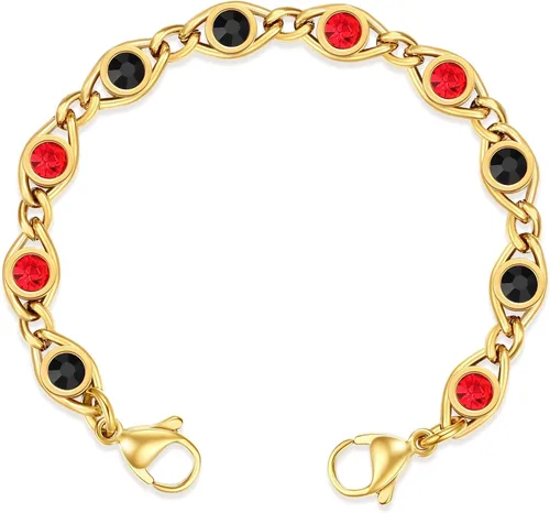 Miniatura 6 de Pulseras de alerta médica intercambiables mnmoom - Cadena de acero inoxidable con cierres de langosta - Solo cadena