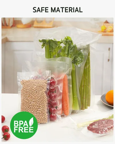 Miniatura 6 de Bolsas selladoras al vacío Syntus para alimentos, 100 unidades de pinta de 6" x 10", bolsa precortada de grado comercial, bolsas de vacío