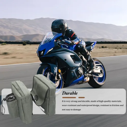 Miniatura 4 de BELOMI Bolsa superior para tanque de ATV, alforja de motocicleta, bolsa de almacenamiento para motonieves, bolsillo de carga impermeable UTV