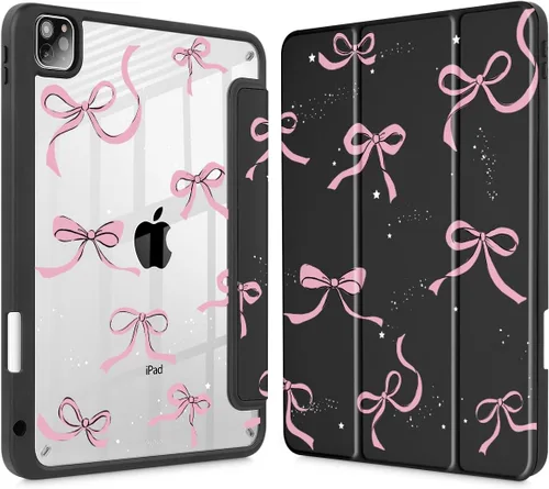 May Chen Funda para iPad Pro de 11 pulgadas M2 de 4ª generación 2022, iPad Pro 11 de 3ª/2ª/1ª generación, Funda con cubierta trasera transparente a