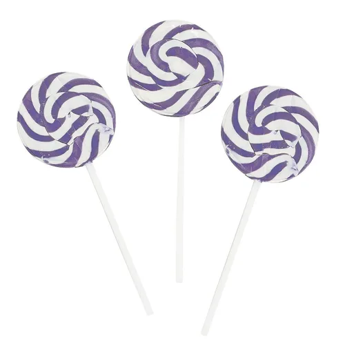Miniatura 3 de Piruletas Red Swirl – 24 chupones de dulces envueltos individualmente a granel – Grandes 0.63 oz (paletas de 2 pulgadas) – Ideal para bufé de dulces