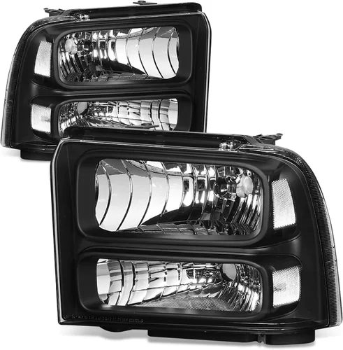 Miniatura 8 de Auto Dynasty - Juego de lámparas de faro de estilo de fábrica de modelo halógeno, compatible con Ford F250 F350 F450 F550 Super Duty 05-07, lado