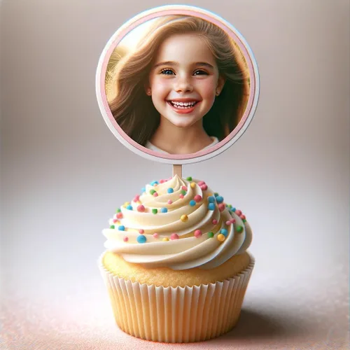 Miniatura 9 de Clarent - Decoración personalizada para cupcakes, divertidos adornos de postre con recorte de cara, adorno para pastel, recorte de cabeza de foto