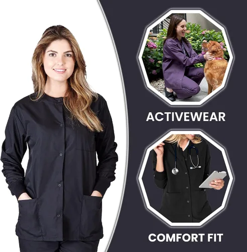 Miniatura 5 de Chaqueta médica de calentamiento para mujer, chaquetas médicas para mujer