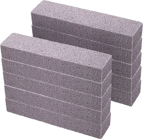 Miniatura 16 de Chinco Paquete de 2 barras de piedra pómez para engañar, piedra pómez para quitar la suciedad sin dejar arañazos para cocina, horno, estufa, hogar