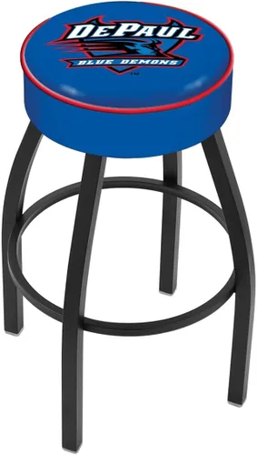 Miniatura 4 de The Holland Bar Stool Company L8B1-4 Georgia Tech - Taburete giratorio con base antiarrugas, color negro