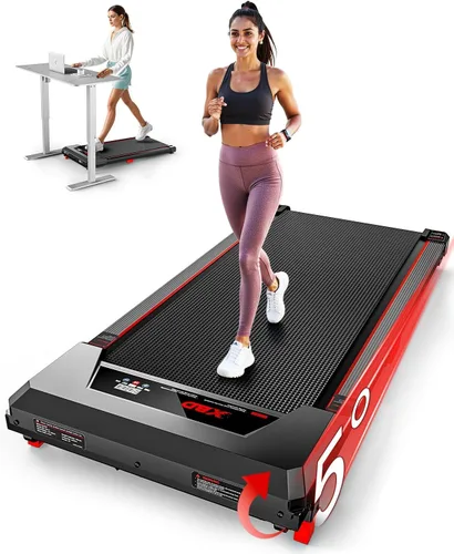 Alfombra de Caminar con Inclinación, XBD - Caminadora para Debajo del Escritorio para Hogar y Oficina Pequeña, 2.5HP de Bajo Ruido, Portátil con