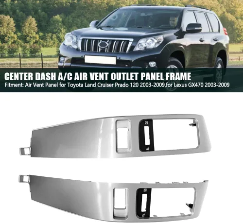 Miniatura 3 de Embellecedor de ventilación con marco de inserción para Toyota Prado Land Cruiser Lexus GX470 2003-2009, panel de salida de ventilación