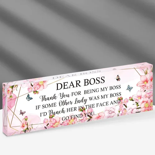 Miniatura 14 de Regalos de Navidad Pinkunn para Jefa con Citas Inspiradoras para Mujeres, Regalos de Oficina para Mujeres, Decoración de Oficina de Jefa