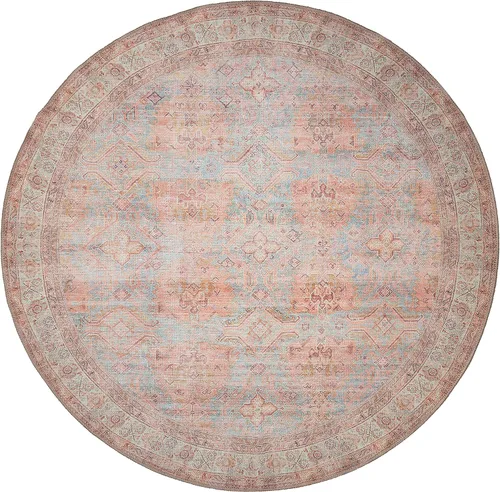 Miniatura 101 de GLN Rugs Traditional Collection - Alfombra de felpilla lavable a máquina, tradicional lavable, antideslizante, alfombra de felpilla de pelo corto