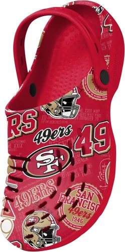 Miniatura 3 de FOCO Arizona Cardinals NFL Mens Historic Print Clog with Strap