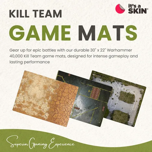Miniatura 2 de Tapete de juego compatible con Warhammer 40k Kill Team – 22 x 30 Killteam tapete de juego de rol para Warhammer Starter Set o jugadores avanzados