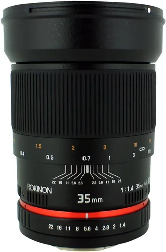 Miniatura 6 de Rokinon 35mm F1.4 AS UMC Lente de gran angular cine para Sony E-Mount (NEX) (RK35M-E)