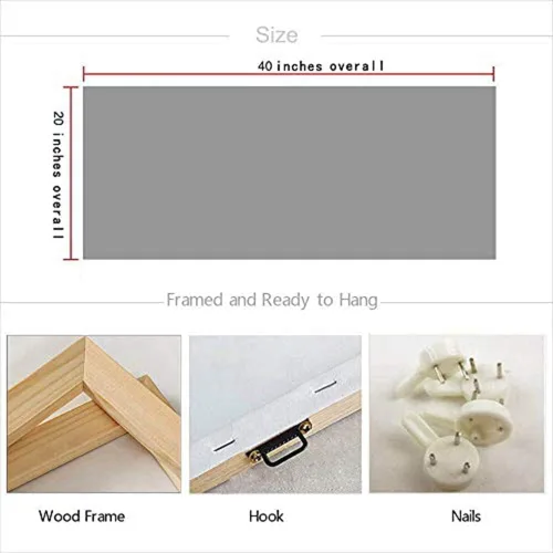 Miniatura 6 de Arjun Lienzo artístico para pared de árbol de la vida para sala de estar, pintura de árbol azul y verde azulado, 50% pintada a mano, imagen
