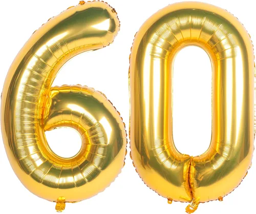 Miniatura 129 de Globos de helio de 40 pulgadas con dígitos dorados para fiesta de cumpleaños., Número 0, 40 pulgadas, número 0 oro 7