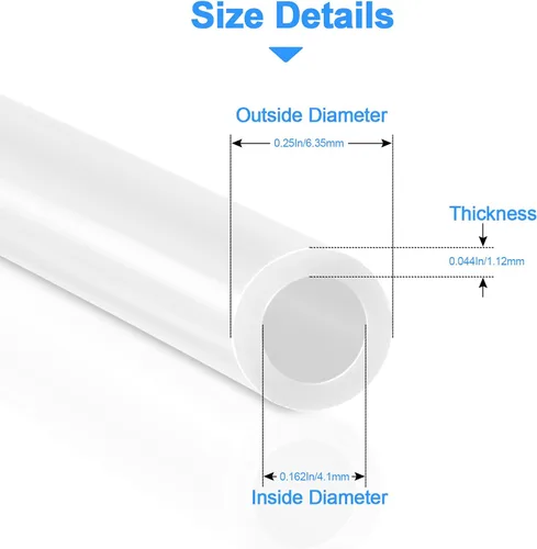 Miniatura 3 de Tubería de agua RO de 20 pies y 1/4 de pulgada de diámetro exterior, tubo certificado NSF para sistema de filtro purificador de agua RO