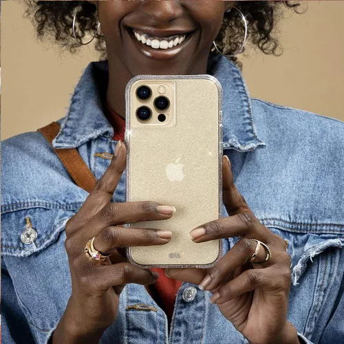 Miniatura 8 de Case-Mate Funda para iPhone 13 Pro Max para mujeres [protección contra caídas de 10 pies] [carga inalámbrica] Funda transparente cristalina