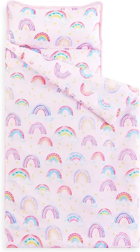 Wake In Cloud - Tapete para siesta con almohada y manta, para niños y niñas a partir de 3 años en jardín de infantes, preescolar, saco de dormir