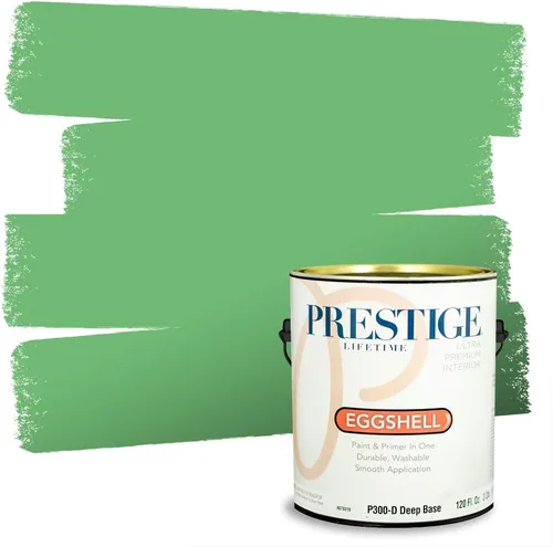 Miniatura 163 de PRESTIGE Pintura exterior e imprimación en uno, aloe, plano, 1 galón