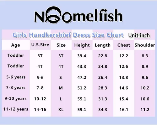 Miniatura 2 de Noomelfish Vestido de verano de algodón sin mangas con dobladillo de pañuelo para niñas (3-12 años)