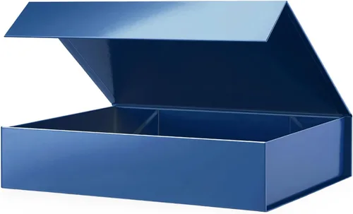 Miniatura 31 de PACKHOME Caja de regalo de 11.5 x 8 x 2.5 pulgadas, caja resistente para camisas con tapa magnética para múltiples ocasiones (negro brillante)