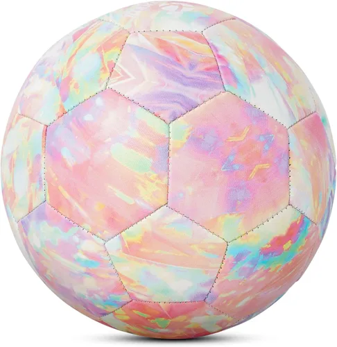 Miniatura 9 de Kuangmi Balón de fútbol, pelota de partido de tamaño oficial 5, jugadores de fútbol para jóvenes, adolescentes y adultos, entrenamiento deportivo al