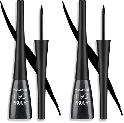 Miniatura 6 de Wet n Wild H2O Proof Delineador Líquido de Ojos, Impermeable y a Prueba de Manchas, Definición de Larga Duración, Aplicador de Cepillo Preciso