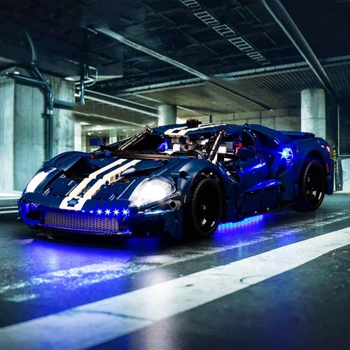 Miniatura 10 de VONADO Kit de luces LED para Lego 2022 Ford GT 42154, kit de luces Technic Ford GT de bricolaje compatible con automóvil Lego (sin modelo)
