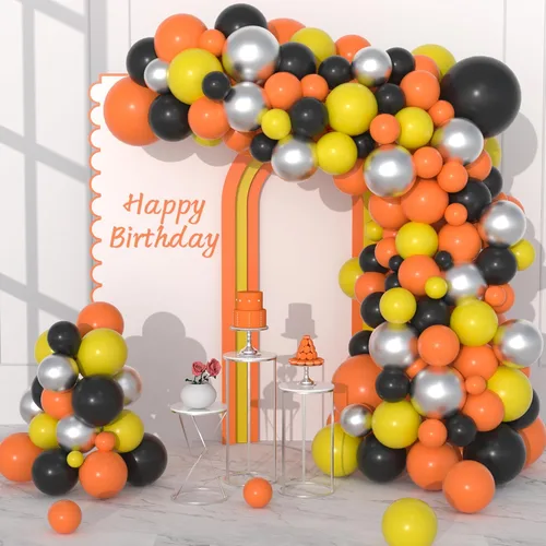 Miniatura 9 de Kit de arco de guirnalda de globos azules, morados y negros, 122 globos morados, azul rey y negro, globos metálicos plateados para videojuegos