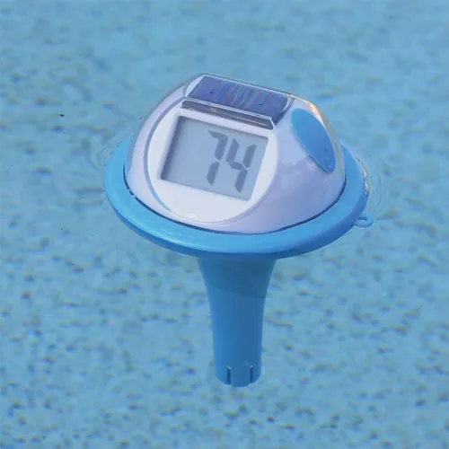 Miniatura 3 de GAME Termómetro flotante solar digital para piscina y spa, alimentado por energía solar, Fahrenheit y Celsius, pantalla de doble cara, pantalla LCD
