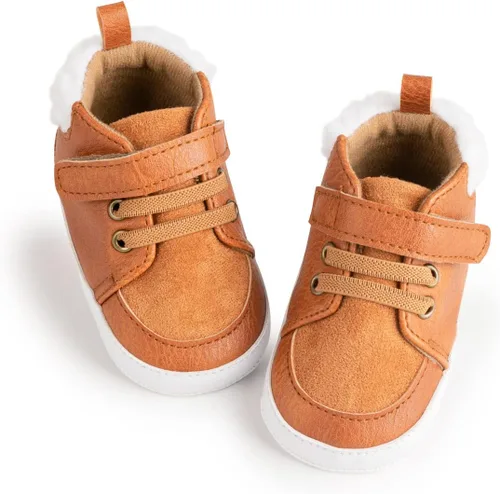 KaKaKiKi - Tenis de lona para bebé, infante, niños, tenis con suela de goma antideslizante, tenis de caramelo caminantes, primerizos, precaminando,
