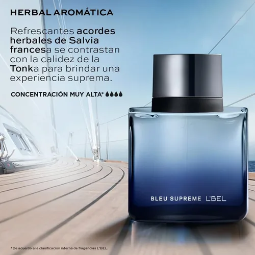 Miniatura 5 de L'Bel - Bleu Supreme Perfume para Hombre Larga Duración 3.0 fl oz