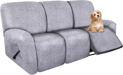 Miniatura 16 de molasofa Fundas de cuero para sillas reclinables, fundas para sillas reclinables grandes para silla reclinable, 4 piezas, fundas lavables que se
