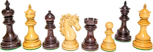 Miniatura 3 de Kensington Palace - Ajedrez de lujo de la India. Rey 4 7/8 (pulgadas) con dos reinas adicionales
