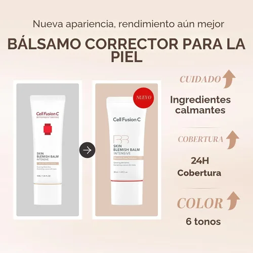 Miniatura 11 de Cell Fusion C Bálsamo para Imperfecciones de la Piel No.19 Luz - Claro/Ligero con Subtono Neutro, Cobertura 24h con Acabado Natural, Hidratante