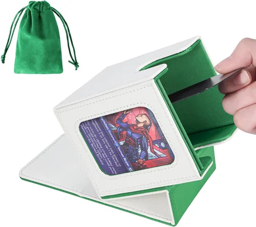 Miniatura 21 de AFIING MTG Caja de Mazo para Commander Display, Caja de Cartas que Cabe 100 Cartas con Doble Funda, Caja de Almacenamiento Magic Commander TCG con 2