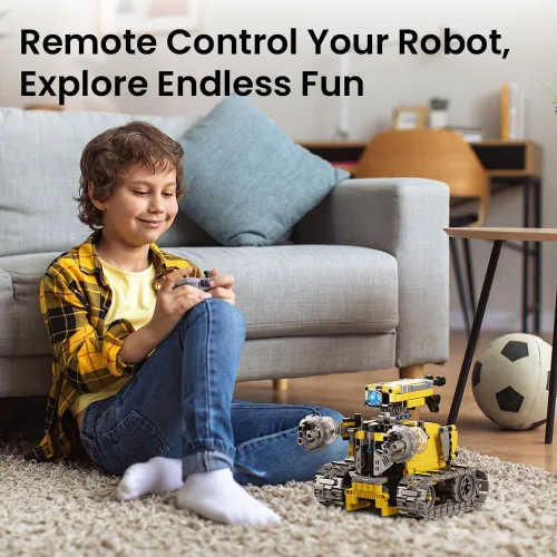 Miniatura 3 de Sillbird Kit de construcción de robot con control remoto, regalos para niños de 8 a 13 años, codificación STEM robótico Racer juguetes