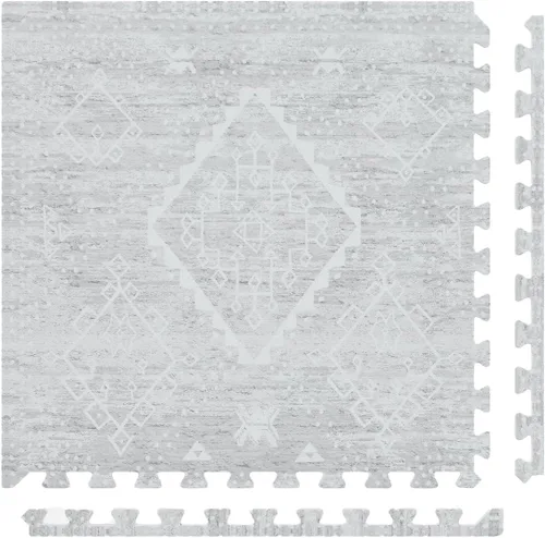 Miniatura 10 de House of Noa Tapete de Juego para Bebé – 4x6 Lino Gemma – Juego de 6 Baldosas – Tapete de Juego de Espuma EVA Acolchada para Piso, Tapetes Suaves