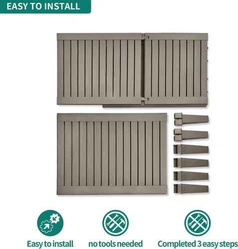 Miniatura 8 de YITAHOME - Tumbonas para exteriores con cojín y respaldo ajustable, tumbonas resistentes para patio junto a la piscina, fácil montaje, impermeables