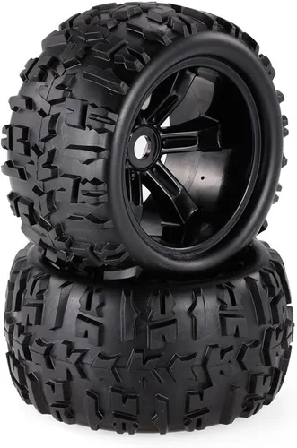 Goolsky 2 unids 3.6 pulgadas 5.906 in Monster Truck llanta y neumático para 1/8 Traxxas HSP HPI E-MAXX Savage Flux ZD Racing RC Car
