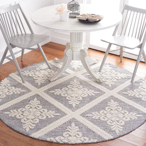 Miniatura 14 de SAFAVIEH Vermont Collection - Alfombra decorativa de 2 pies 3 pulgadas x 4 pies, color marfil, lana hecha a mano, ideal para zonas de alto tráfico