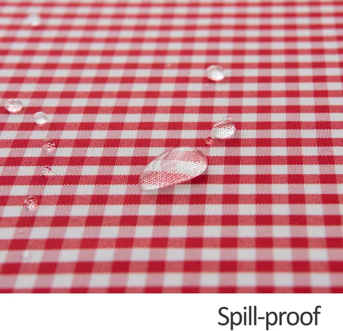 Miniatura 6 de maxmill - Mantel rectangular a cuadros, resistente al agua, antiarrugas, a prueba de derrames, pesado, suave, mantel a cuadros de gingham para Rojo