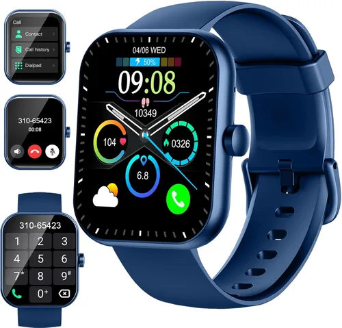 Reloj inteligente (contestar/hacer llamadas), reloj inteligente HD de 1.96 pulgadas para mujer, reloj de fitness 2025 con más de 112 modos