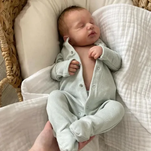 Zero Pam Muñecas Bebé Reborn de Silicona de Cuerpo Completo - 20 pulgadas Bebé Niño Anatómicamente Correcto, Muñeca de Bebé Realista, Muñeca de Bebé